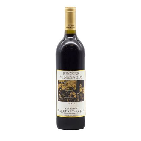 Becker Vineyards Reserve Cabernet Syrah Red Wine - Shop Wine at H-E-B