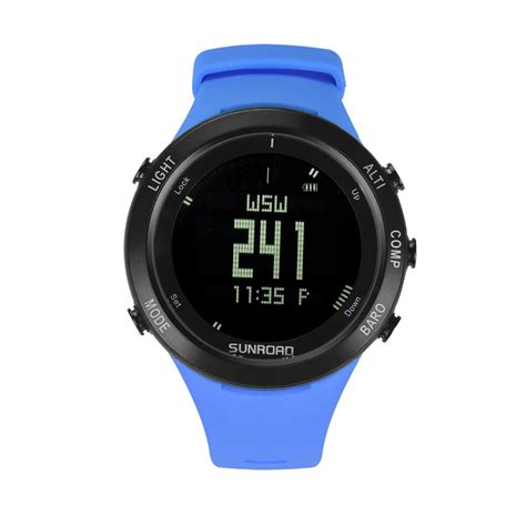 SUNROAD Men's Digital Watch with Heart Rate Barometer Altimeter Digital ...