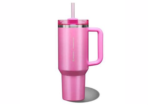 Stanley x Starbucks Quencher 40oz Tumbler Pink (2024) in Stainless ...