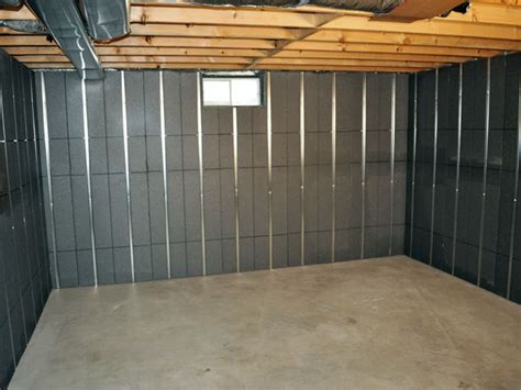 Insulating Basement Wall with ThermalDry Basement Wall System