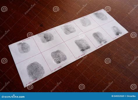 Fingerprints examination stock image. Image of impression - 84553569