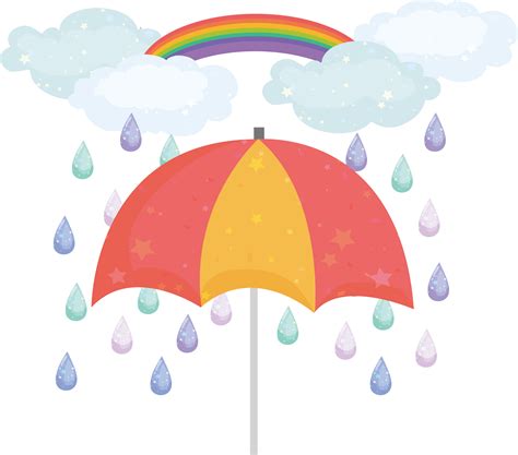 Clipart umbrella rainbow, Clipart umbrella rainbow Transparent FREE for ...