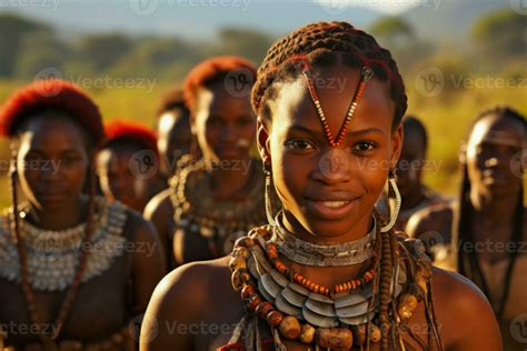 Traditional Zulu people South Africa within an African tribe 29315651 ...