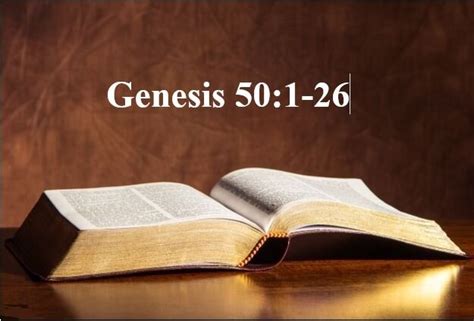 Bible Outlines - Genesis 50:1-26 - God's Master Plan