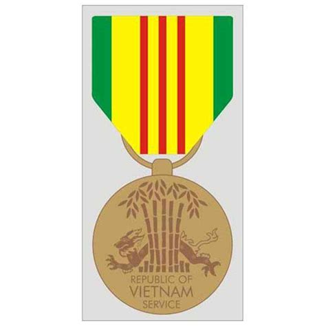 Republic of Vietnam Service Medal Decal