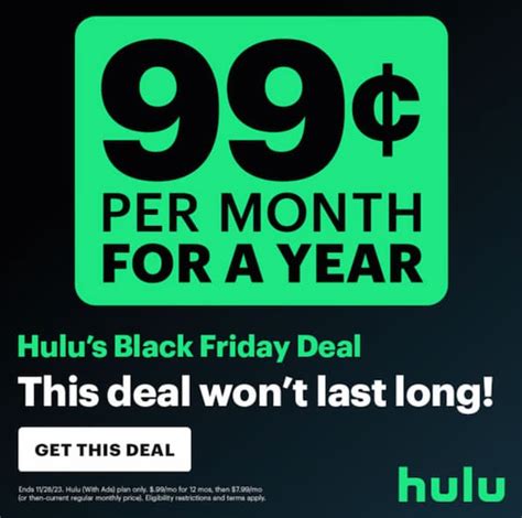 Hulu Black Friday Deal ($1.99 per Month!!) - FeeOnlyNews.com