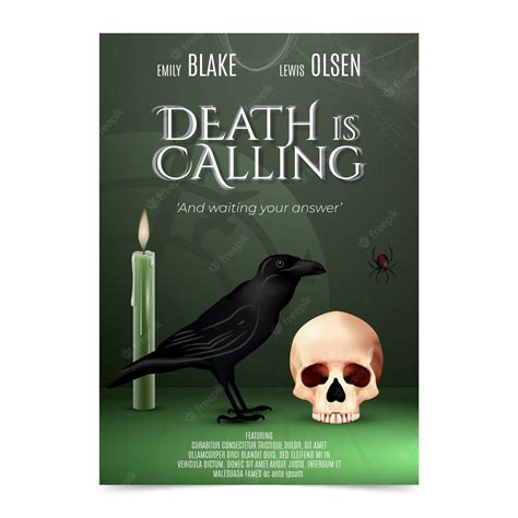 Free Vector | Realistic horror movie poster template