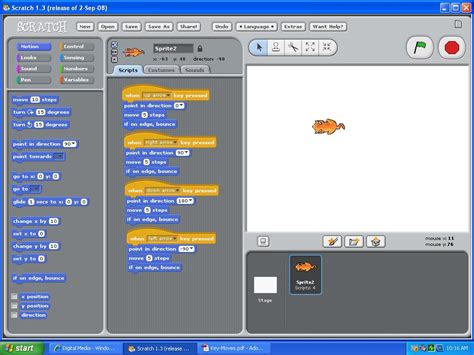 Digital Media: Scratch Tutorials - Key-Moves