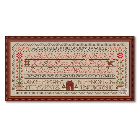 Cross Stitch Sampler Alphabet, Vintage Sampler, Primitive Alphabet Pattern - Etsy