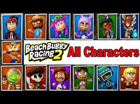 los personajes de beach buggy racing 2 versión gacha club - YouTube