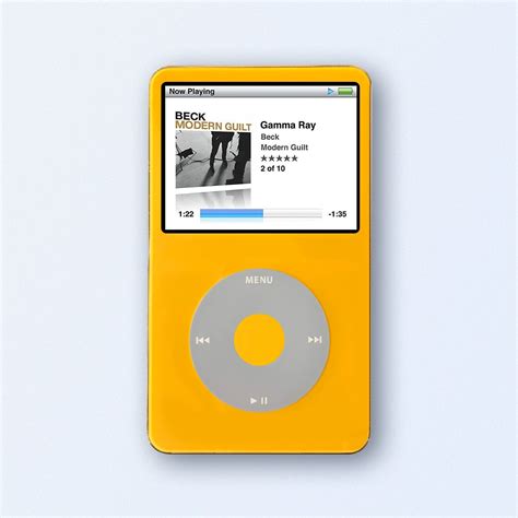 Yellow Apple iPod Classic Black 5th Generation upgraded with SDXC Card – playermods