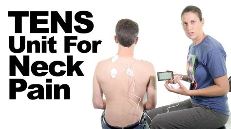 How to Use a TENS Unit for Neck Pain Relief - Ask Doctor Jo - YouTube