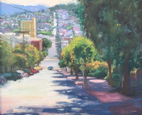 San Francisco Street 20x24" Original Oil Painting by Kathleen M Robison