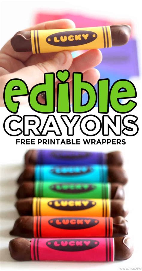 Rainbow DIY Edible Crayons Recipe - Made with HAPPY