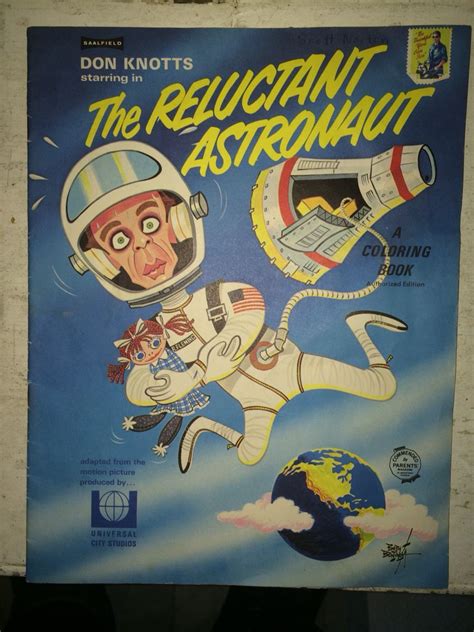 The reluctant astronaut don Knot | Don knotts, Coloring books, Comic book cover