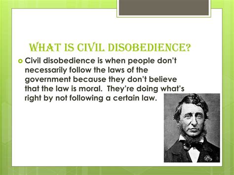 PPT - Civil Disobedience PowerPoint Presentation, free download - ID:2200994