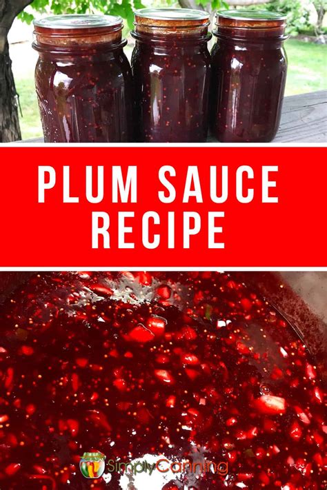 Plum Sauce Recipe for Canning / Spicy Sweet! - SimplyCanning