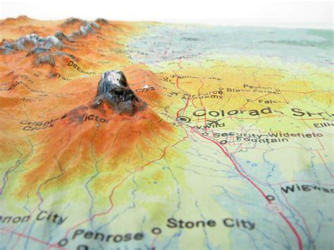 Colorado Raised Relief 3D map – RaisedRelief.com