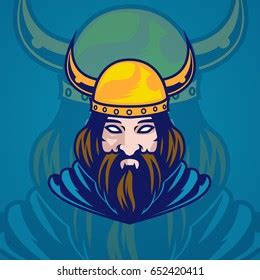 Viking Head Mascot Logo Stock Vector (Royalty Free) 652420411 | Shutterstock
