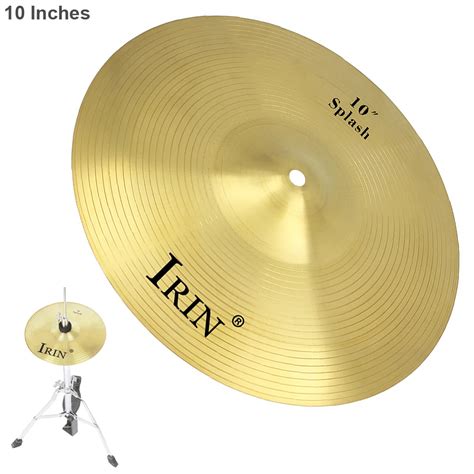 10 Inch Brass Alloy Splash Crash Cymbal Drum Percussion Instruments for Players Beginner-in Gong ...