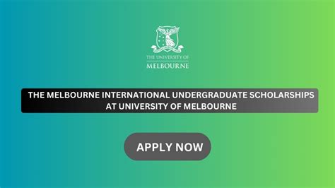 The Melbourne International Undergraduate Scholarships At University Of Melbourne - Jobs In ...