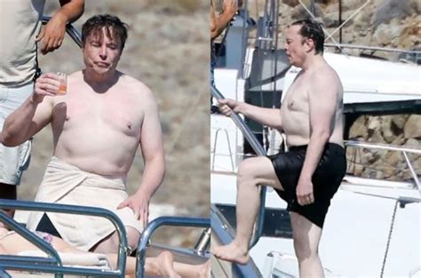 Greek god on vacation?! Elon Musk flashes flab on R340k-per-week yacht