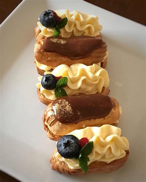 Mini Éclairs!!🙌🏼No te quedes sin probar este postre francés en una presentación perfecta para ...