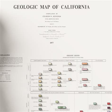 California Geologic Map | 3D Map California | Geoartmaps