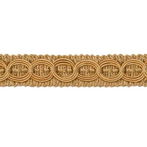 Woven Braid Circle Gold Gimp Sewing Upholstery Trim 34