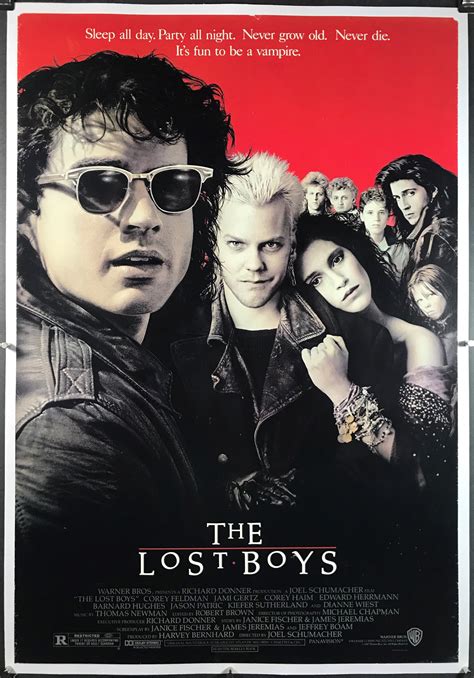 LOST BOYS, Original Vampire Horror Movie Poster starring Kiefer Sutherland - Original Vintage ...