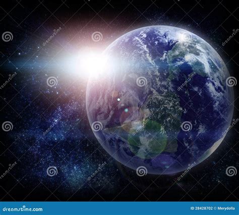 Realistic planet stock illustration. Illustration of light - 28428702