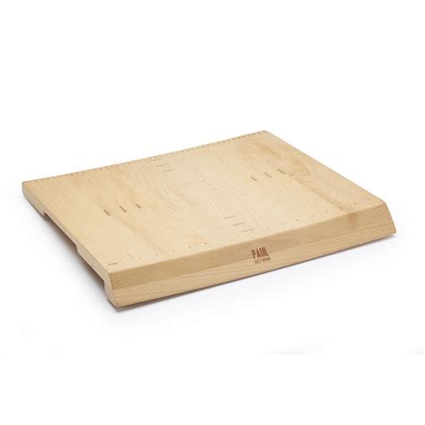 KitchenCraft Paul Hollywood Large Non-Slip Wooden Pastry Board with Measurements, 45 x 38 cm (17 ...