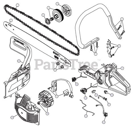 Craftsman 316.380160 (41BY427S799) - Craftsman Chainsaw (Sears) General Assembly Parts Lookup ...