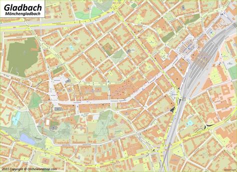 Mönchengladbach Map | Germany | Detailed Maps of Mönchengladbach