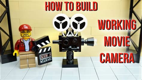 How To Build A Working Lego Movie Camera - with Spinning Film Reels! - YouTube