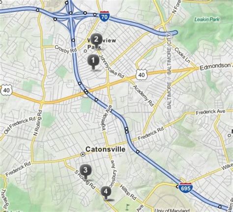 Map: Four Speed Cameras Now Operational in Catonsville | Catonsville, MD Patch