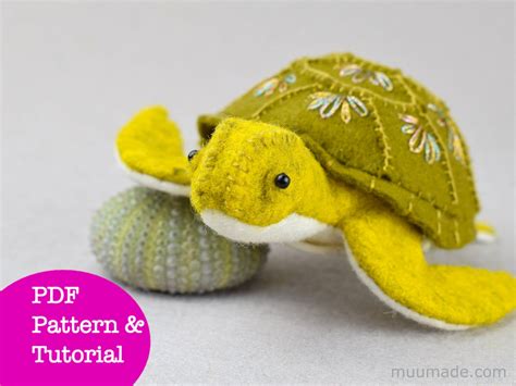 Sea Turtle Sewing Pattern Felt Animal Pattern Felt Toy | Etsy in 2022 ...