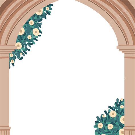 Roman Columns PNG Picture, Roman Column Stone Arch, Flowers, Arch, Plant PNG Image For Free Download