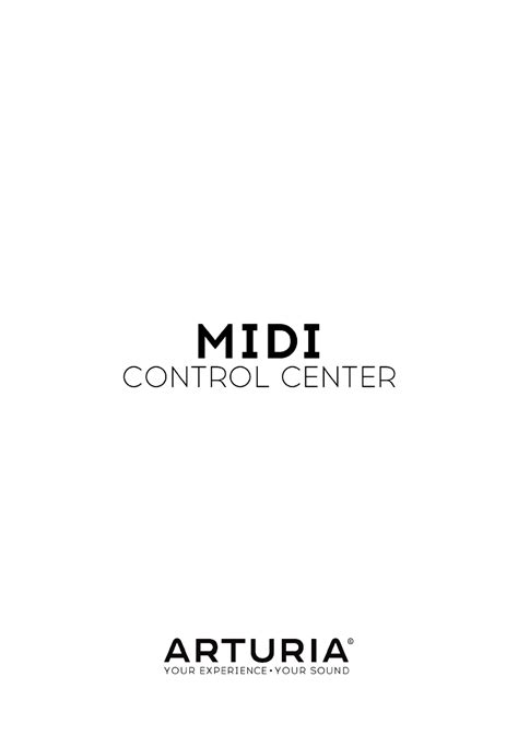 User manual Arturia Midi Control Center (English - 30 pages)