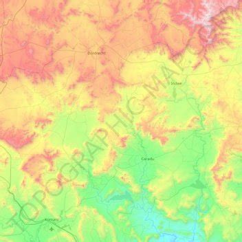 Emalahleni Local Municipality topographic map, elevation, terrain