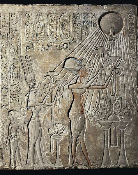 Akhenaten And His Family To The Aten Photograph by Everett - Pixels