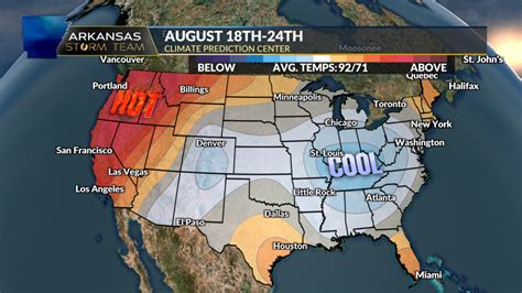 EXTENDED OUTLOOK: Arkansas to see cool and rainy weather! | KARK