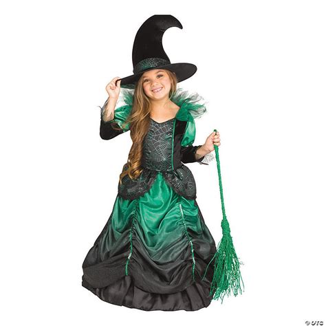 Girl's Emerald Witch Costume | Halloween Express