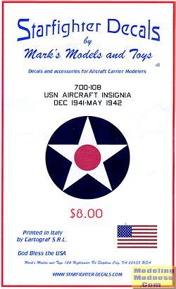 Starfighter Decals 700-108: USN Insignia Dec 1941-May 1942, reviewed by Scott Van Aken