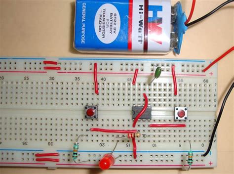 555 Timer Bistable Multivibrator Circuit Diagram