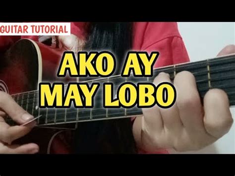 AKO AY MAY LOBO GUITAR TUTORIAL FOLK SONG RIZA FLORES - YouTube