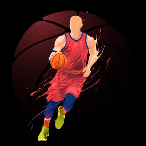 Basketball player dribbling design 1393422 Vector Art at Vecteezy