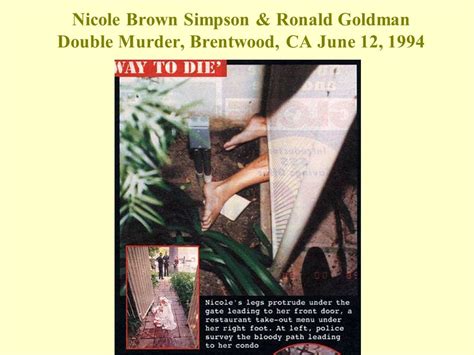 Crime Scene Photos Nicole Brown Simpson