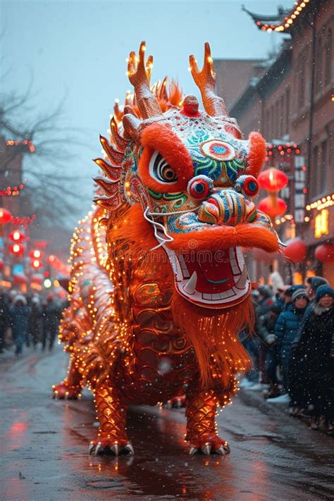 Chinese Dragon Dance Parade Stock Photo - Image of luck, community ...