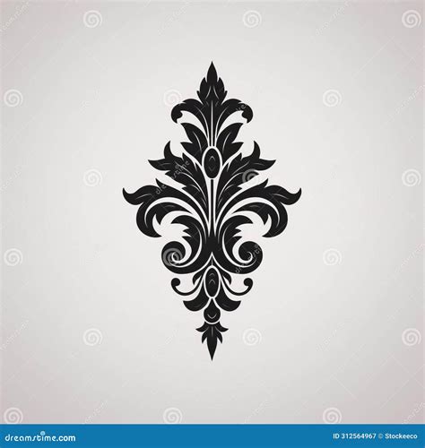 Luxury Black Decorative Element Flat Black Logo Stock Illustration ...